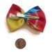 Tie Dye Hair Bow, Upcycled Fabric, Tye Dye bows, Rainbow Bows, Christmas gifts, stocking stuffers, Repurposed Fabric, Tie Dye Accessories
