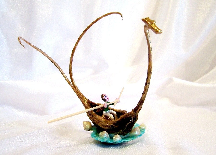 Dragon Art: Brave Imp Ike in a Magic Dragon Ship, Shooting the Rapids