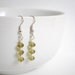 Green Swarovski Crystal Earrings - Moss Green Earrings - Casual Earrings