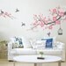 Nursery wall decal flowers birds birdcage wall sticker nature wall mural children office decal -Z157 by cuma