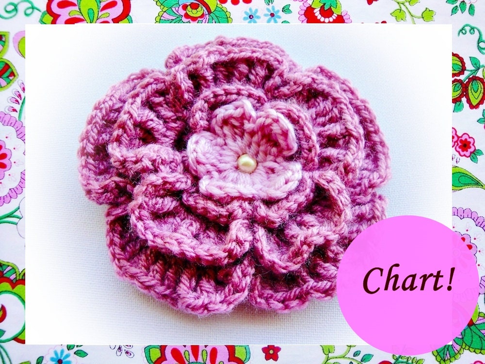 Inatant Download :Arabella Crochet Flower Pattern