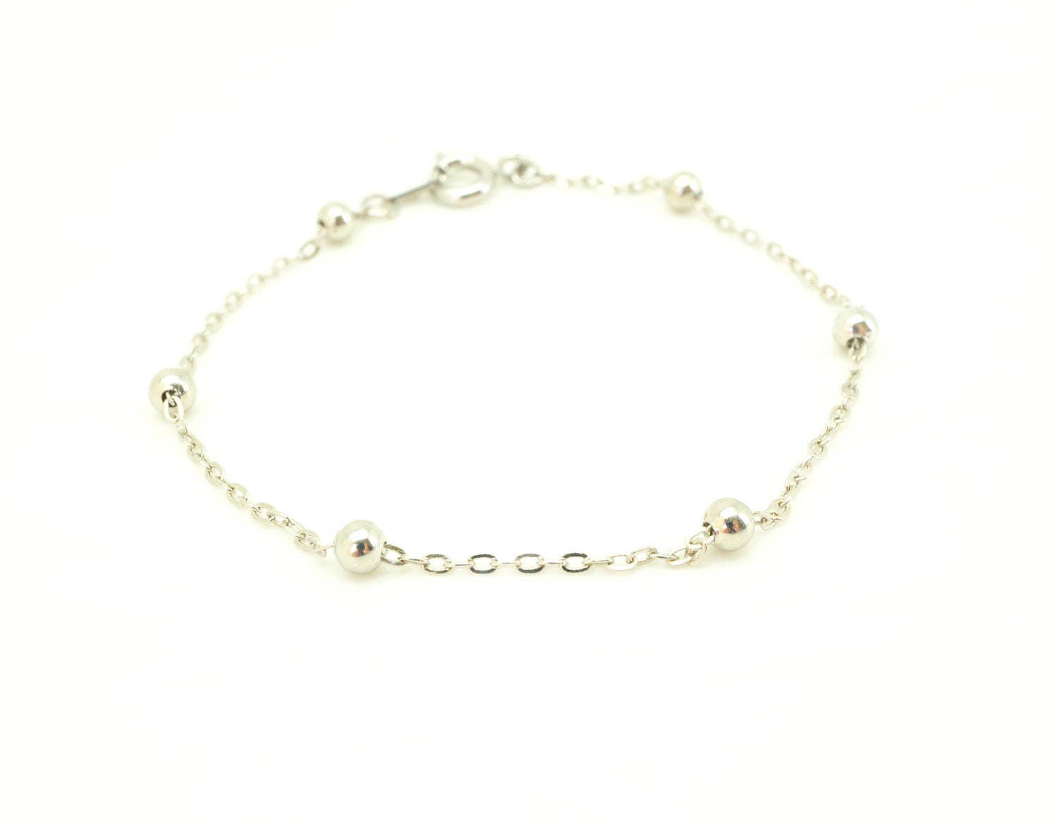 Silver ball chain bracelet - Affordable jewelry under usd 10