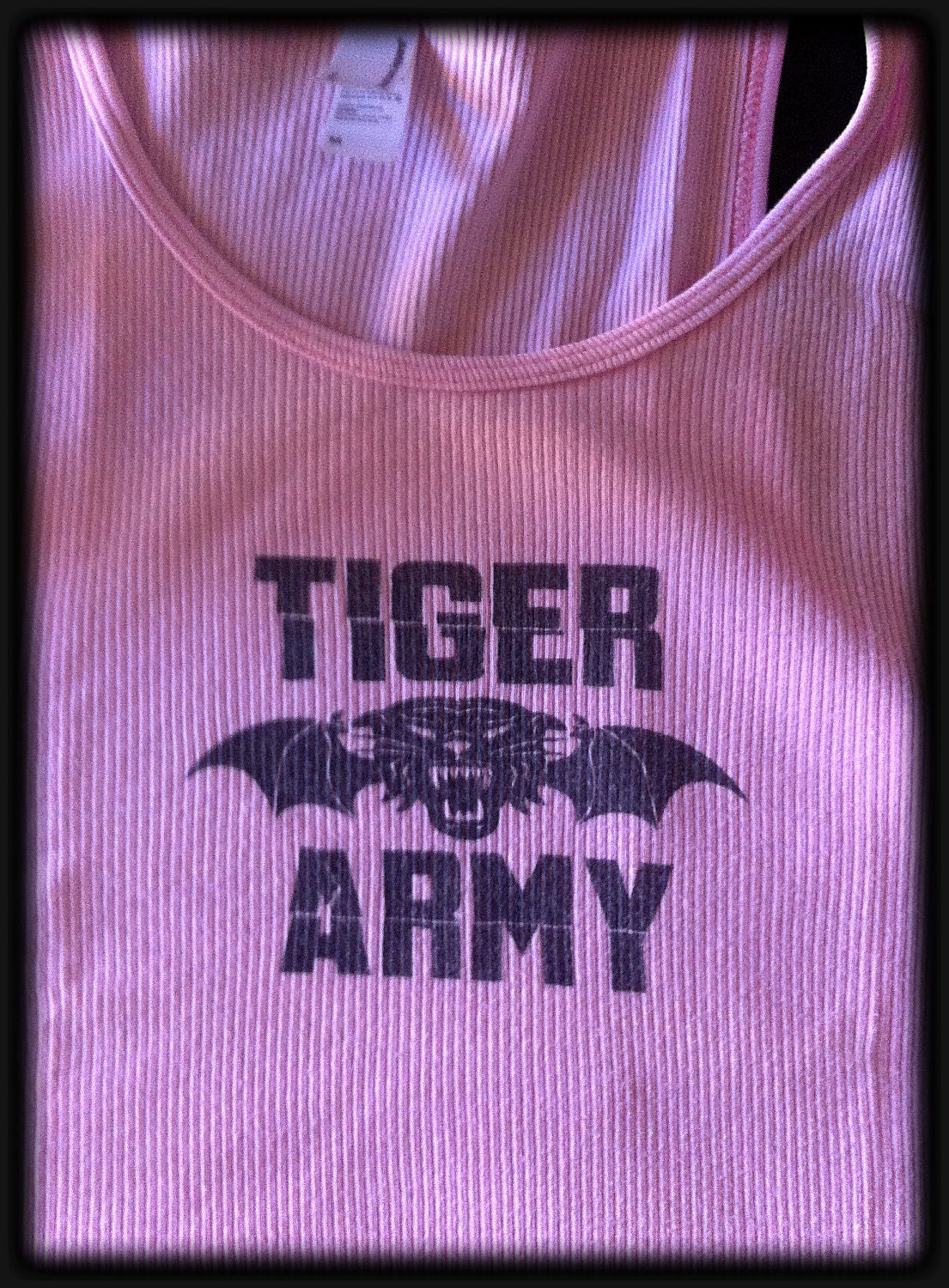 pink Tiger Army tank top - size M