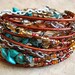 Boho Chic Endless Leather Wrap Beaded Bracelet SEDONA...."FREE SHIPPING"