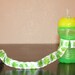Bottle Tether, Toy Tether, Sippy Strap with Suction Cup- Frogs
