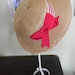 Laura Ashley Classic Boater Honey Straw Hat with Red and White Ribbon and Bow
