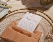 Wedding Thank You Cards for Welcome Bag or Reception Table Setting