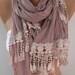 Georgeus Scarf Elegance Scarf Feminine Scarf Lilac Scarf..... It made with good quality fabric.