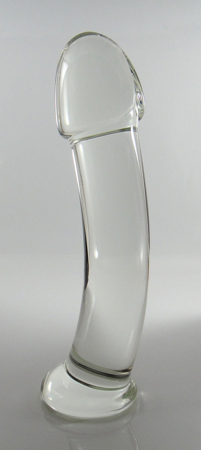 XXL ///HUGE/// Glass Smooth Glider Dildo Sex Toy MATURE