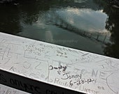 We were here, Visitor Graffitti, West Virginia Photograph - 7x5 Print