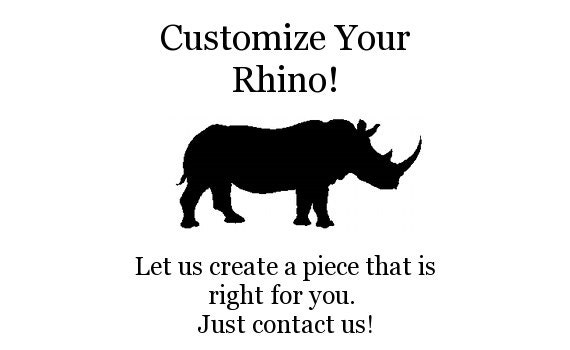 White Faux Taxidermy - Faux Taxidermy - The Denver - White Resin Rhino Head- Rhino Resin White Faux Taxidermy- Chic & Trendy