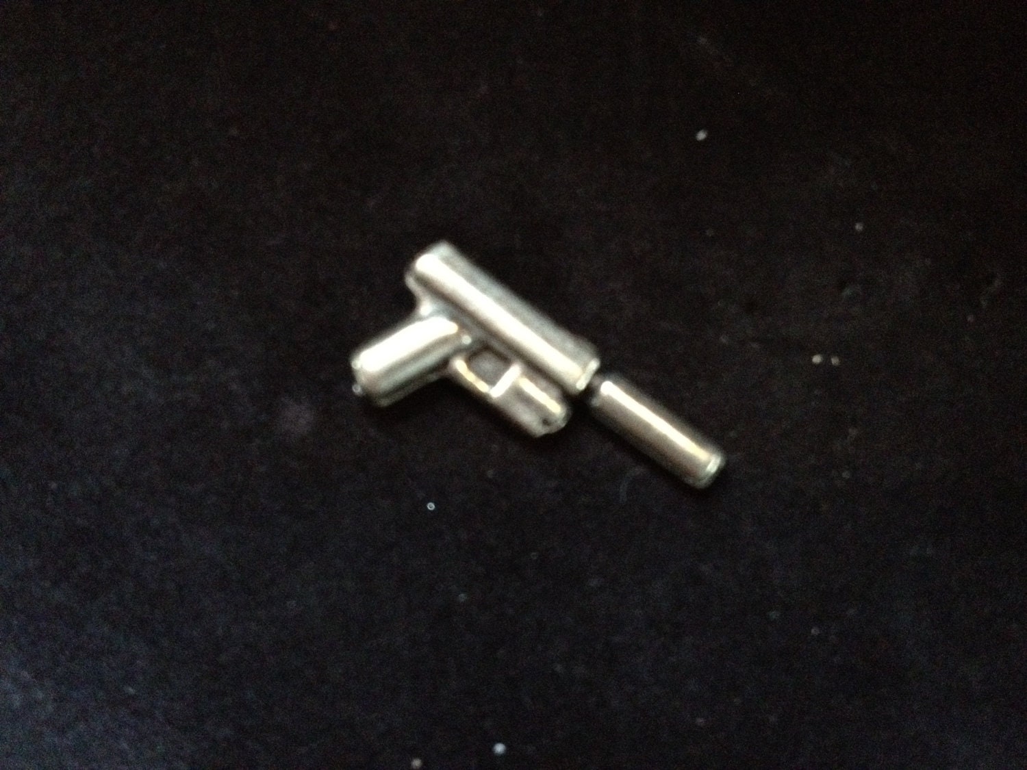 Pistol with Silencer, Gun earrings