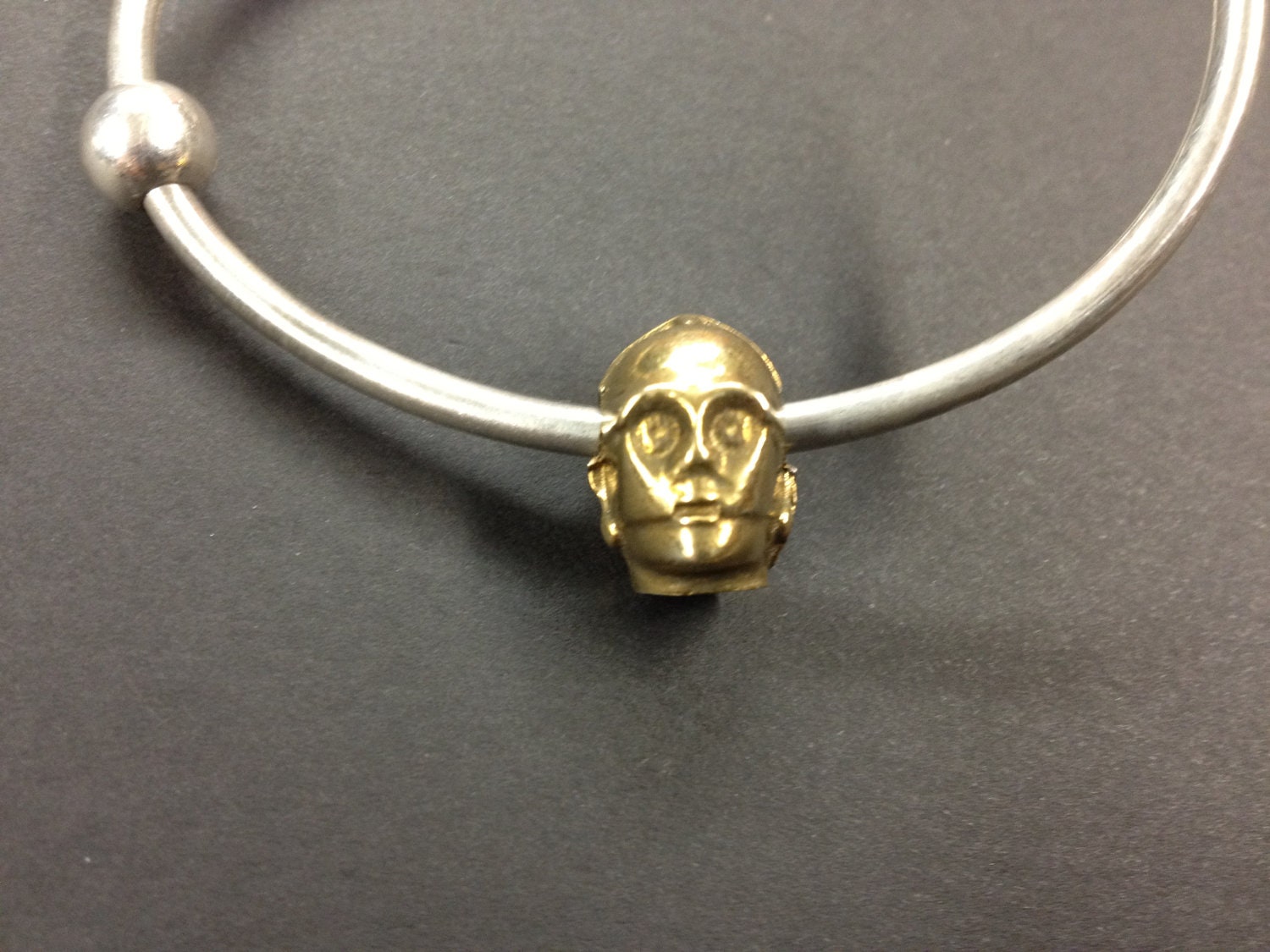 Gold C3-P0 Star Wars, European Bead