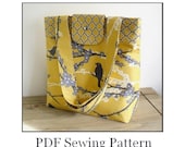 INSTANT DOWNLOAD Handbag Sewing Pattern - PN301 Retro Style Bag pdf Sewing Instructions