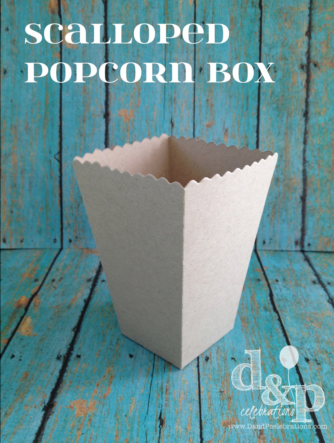 The Scalloped Popcorn Box Il_570xn
