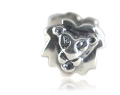 Authentic Biagi LION HEAD Sterling Silver European Charm Bead Fits European Bead Bracelets Leo Birthday Gift For Her