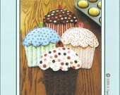 Cupcake Oven Mitt Potholder Pattern to Make DIY Sewing Susie C Shore Designs