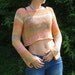 SALE 15% OFF /  Knitted Cropped Sweater in Multicolor with  Long Sleeves / Free Shipping /  Fits XS-M sizes