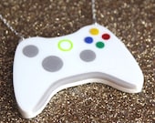 Video Game Controller necklace - laser cut acrylic