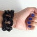 Large black chain bracelet
