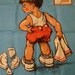 Vintage 1960s Pure Irish Linen printed tea towel - Vintage Linen - Vintage Homewares - Vintage Gift