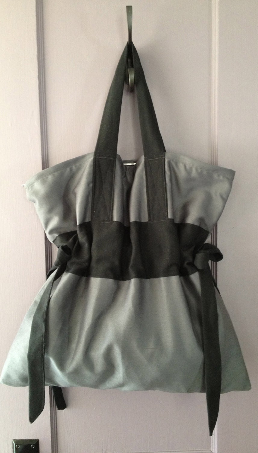 large cinched tote