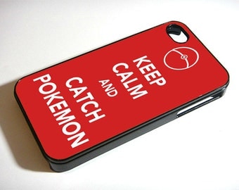 iPhone 4/4s Case Keep Calm and Catch Pokemon