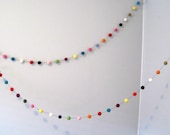 Felt Ball Garland Party Decoration - 50 felt balls, 3 metres