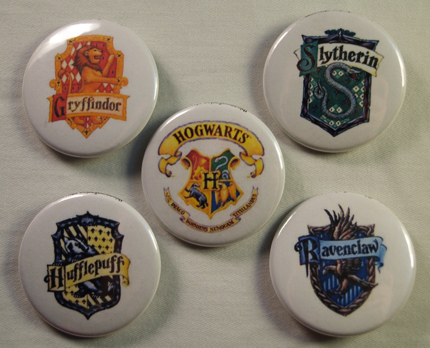 Harry Potter 1.5" Button Collection - Hogwarts Houses