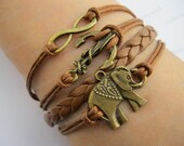 Bracelet-karma bracelet,anchor bracelet,elephant bracelet,infinitywish bracelet-Z500