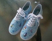 Lilly Pulitzer Inspired Canvas Shoes- You Gotta Regatta Pattern Sizes 5-8.5