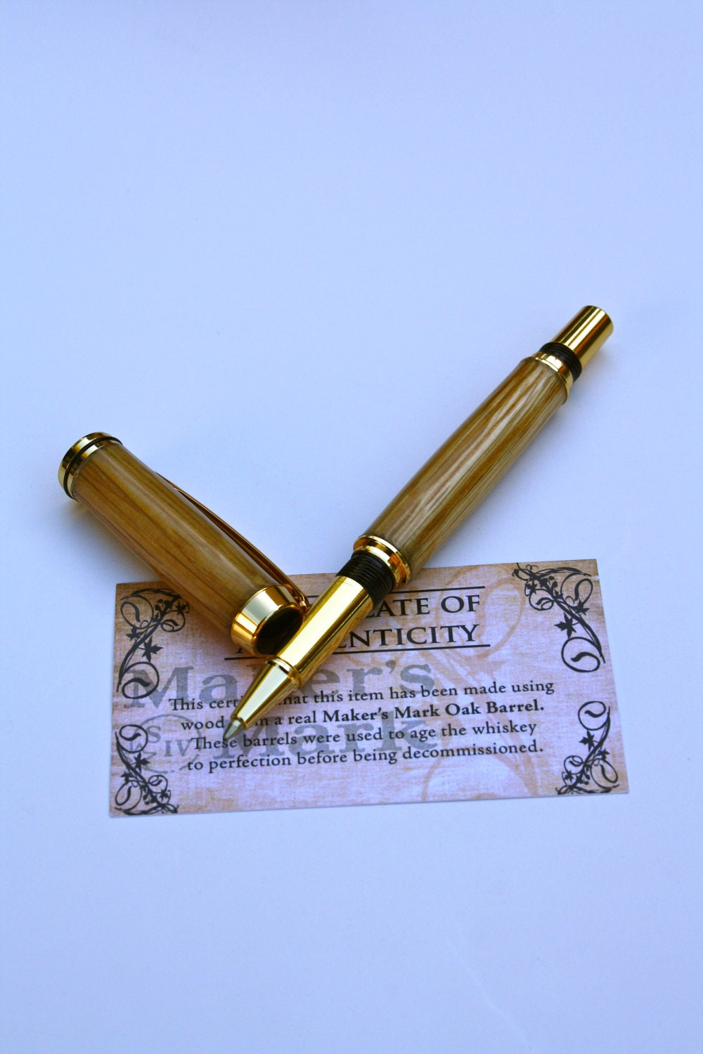 Father's Day is coming -- Makers Mark Bourbon Barrel Oak Gentlemen Pen - made from Makers Mark bourbon barrel oak