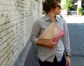 Avgvst Leather Clutch - Pink Ombre