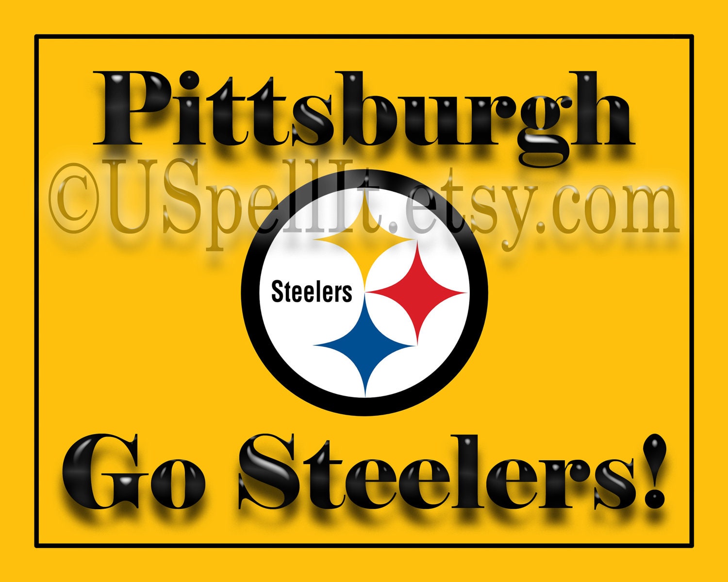 Pittsburgh Steelers Football Image 8"x10" print