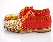 Dragon Flower Oxfords - Custom Made - Pleasemachine Dragon Flower Oxfords - Custom Made - Pleasemachine