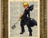 Kingdom Hearts Roxas Dictionary Art