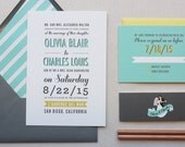 Poster Type Modern Wedding Invitation //SAMPLE//