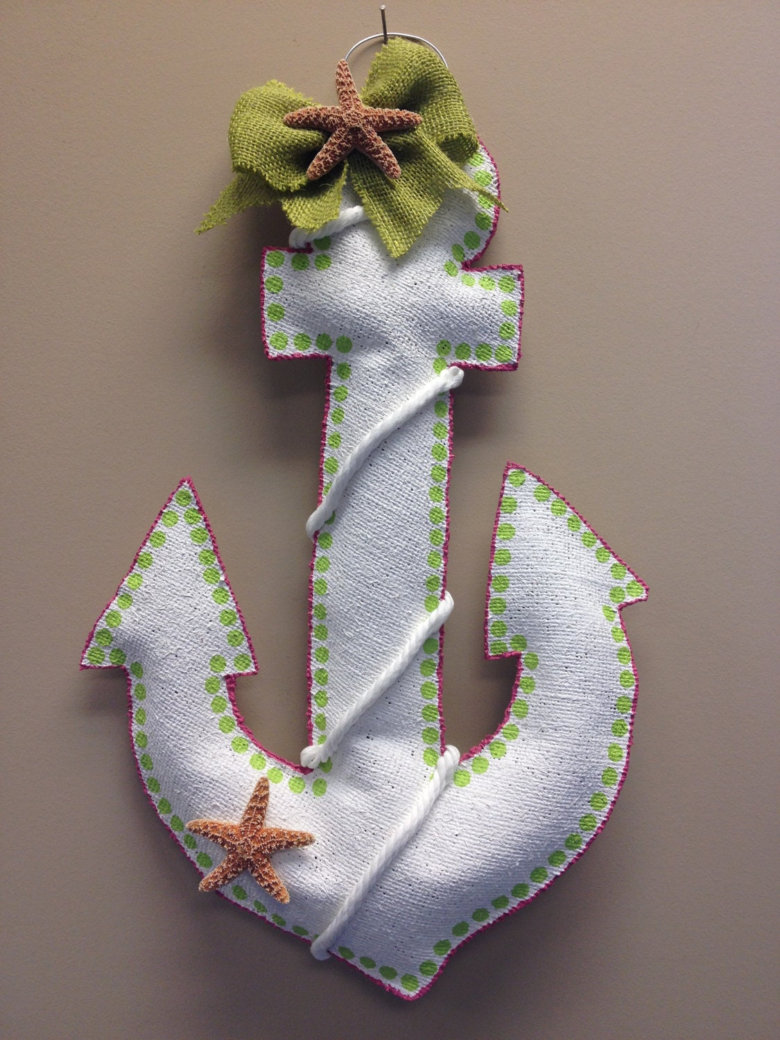 Anchor Burlap Door Hanger