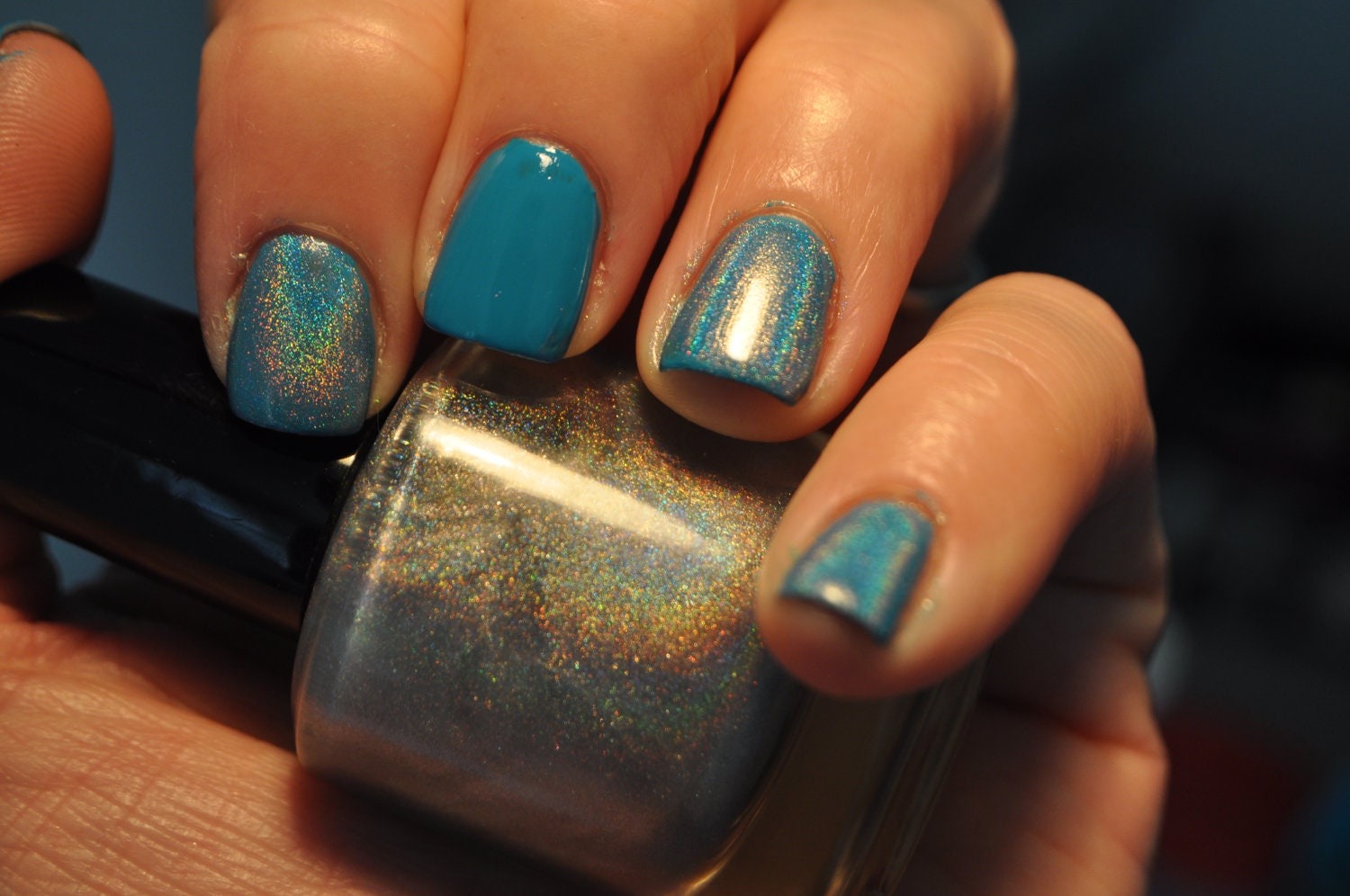 Authentic SpectraFlair Topcoat by: Piper Polish 15 ml Smooth Finish, Linear Holographic Polish