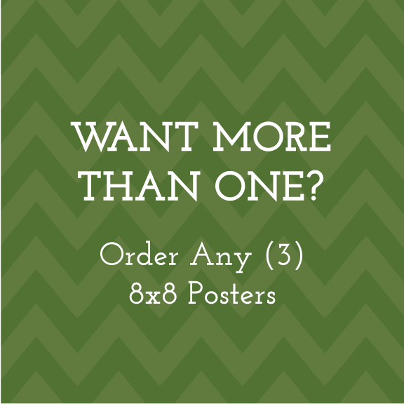 Custom Poster Order - Any (3) 8 x 8 Prints