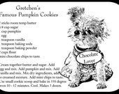 Black and White Puppy Art Print Large Glass Cutting Board   - Add Your Own Recipe To This Cutting Board, Wedding Gift, Anniversary Gift