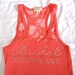 Jessica - EXPRESS 6 Bridal Entourage Tank Top Shirt. Half Lace. Team Bride, Bridesmaid.