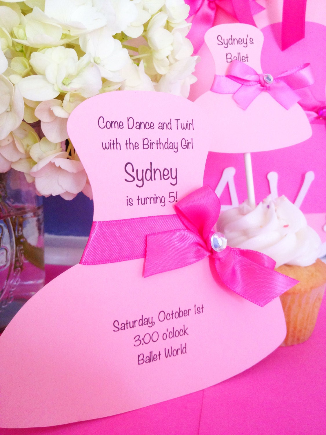 Ballet Birthday Invitations