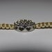 Aqua marine bracelet with rhinestones
