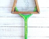 Vintage Green Spalding Impact 240 Racquet - Rosie Casals