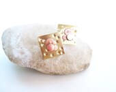 30% off... regular 10.00 on sale for 7.00... Brass and copper post earrings