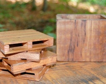 Pallet Coasters with Storage Box