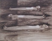 Tidal - original solarplate print by Carrie Lingscheit