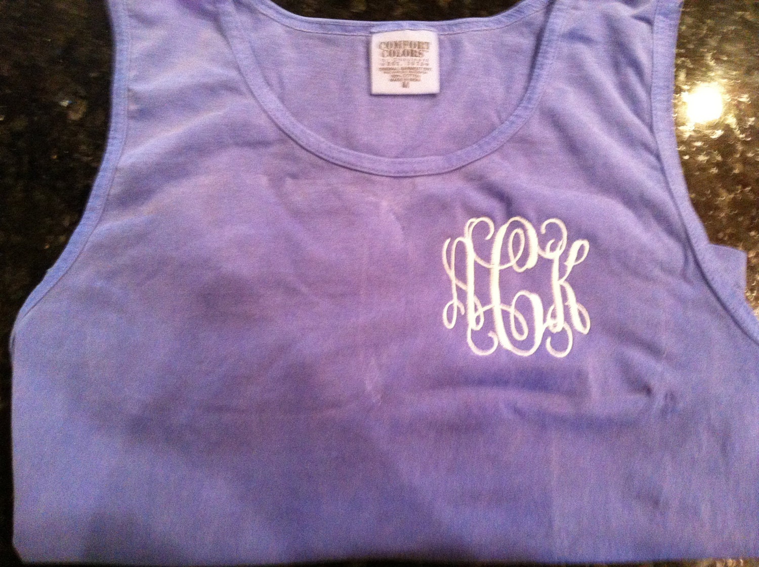 Monogrammed Comfort Color tanks