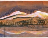 Tahoe Orange Original painting on A3 Paper